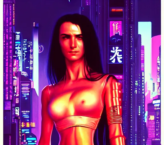 Image similar to a portrait of a cyberpunk person, Night City, cyberpunk 2077, very very coherent painting, 1979 OMNI Magazine Cover, street level neo-Tokyo in Cyberpunk 2077 style by Vincent Di Fate by mark arian by artgerm, 4k, 8k, HD, trending on artstation