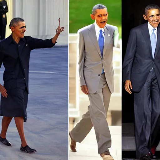 Prompt: barack obama fashion icon