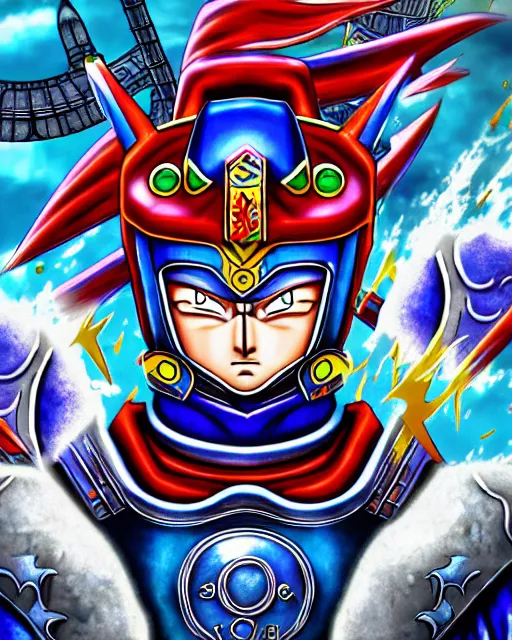 Prompt: manic symmetrical cao cao character portrait, by akira toriyama, highly detailed, dynamic shadows, 4 k, splash art