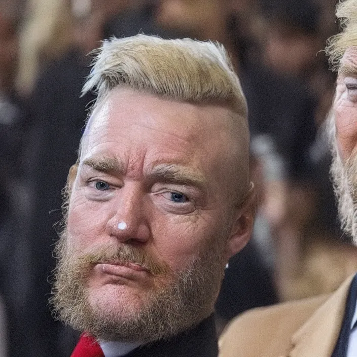 Image similar to bearded donald trump