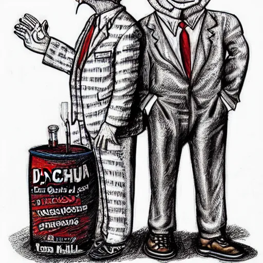 Image similar to The Artwork of R. Crumb and his Cheap Suit Dr. Phil tells you to have more relations, pencil and colored marker artwork, trailer-trash lifestyle