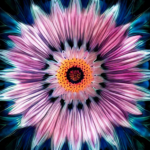 Prompt: beautiful unique unknown flower, digital art, photoshoot