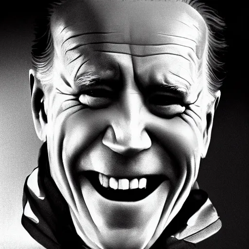 Prompt: joe biden as a vampire : : award winning horror photography : :