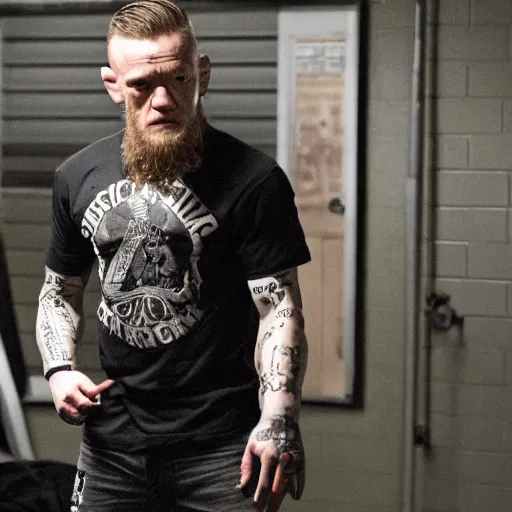 Image similar to Connor McGregor in sons of anarchy very detailed 4k quality super realistic