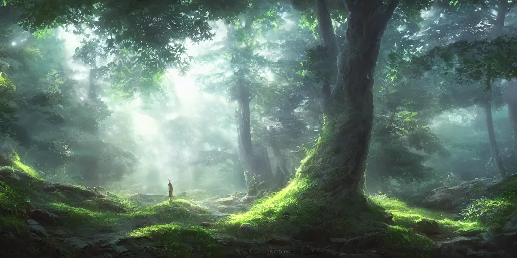 Prompt: a forest, cinematic angle, studio Ghibli, volumetric lighting, intricate, elegant, digital art, artstation, detailed oil painting, hyperrealistic, sharp focus, 8k