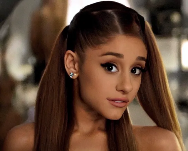 Prompt: ariana grande in a movie memento