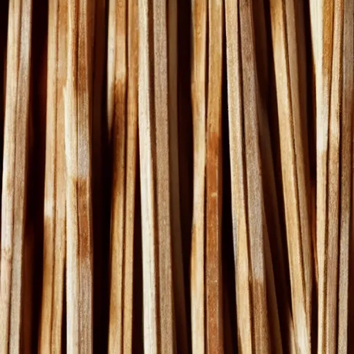 Prompt: wooden match sticks 4k texture