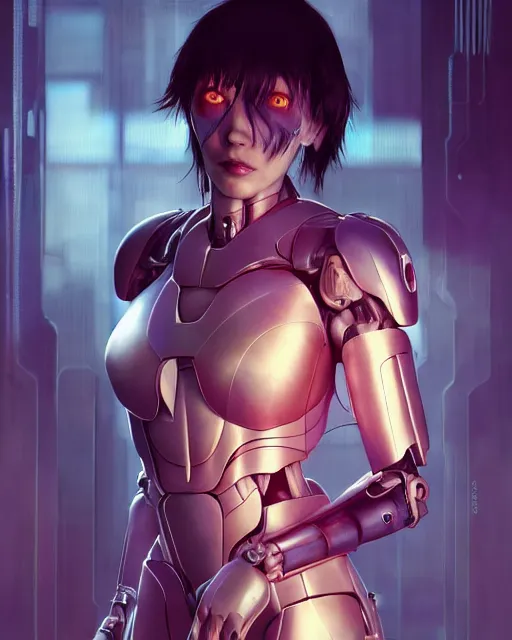 Prompt: weta disney movie still portrait photo of julianfox as the major ghost in the shell as cyborg woman by pixar, by weta, wlop, ilya kuvshinov, rossdraws, artgerm, maxim cover, latex, sweaty, iridescent, bright morning, anime, liosh, mucha