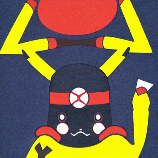 Image similar to a smoke Pikachu