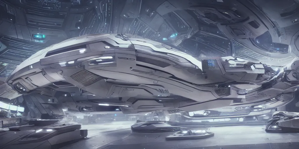Image similar to A futuristic detailed piggy 🐷 themed battle-armored space ship, Star Trek, beautiful Product shot film still, cinematic movie scene, 200mm wide shot, precise architectural rendering, with bright headlights in a busy futuristic spaceport filled with people, motion, hard surface modeling, volumetric soft lighting, style of Stanley Kubrick cinematography, 8k H 768