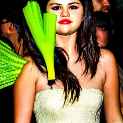 Image similar to selena gomez as celery