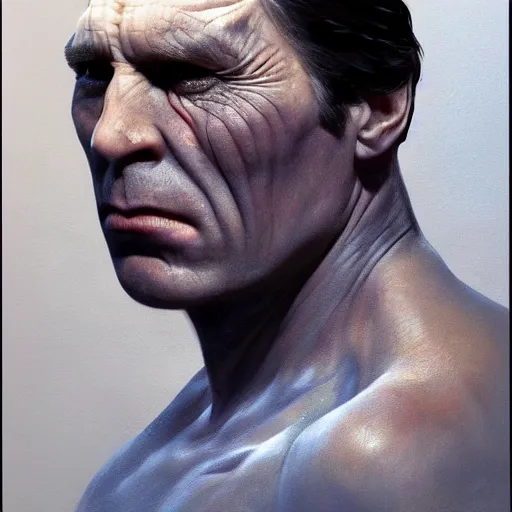 Prompt: ultra realistic portrait painting of javier bardem as lord voldemort, art by frank frazetta, 4 k, ultra realistic, highly detailed, epic lighting