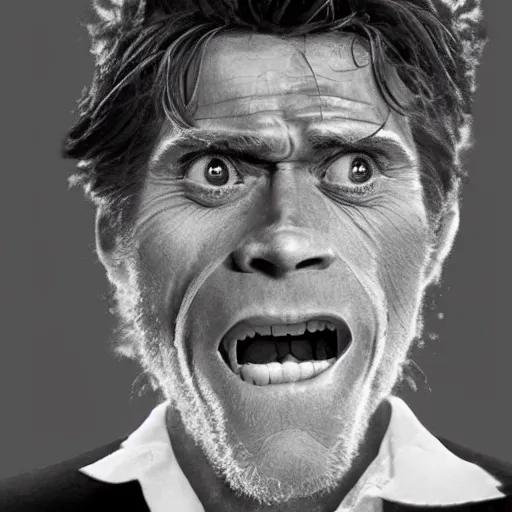 Image similar to willem dafoe frozen in an ice cube