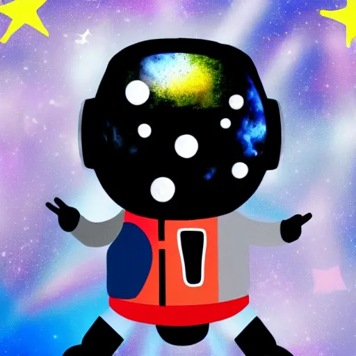 Prompt: an astronaut moonwalk dancing on the moon, kpop style colors, smokey background, still cut