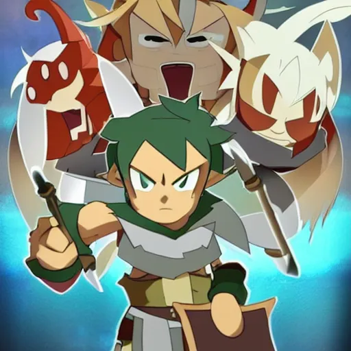 Prompt: yugo is the main protagonist of the wakfu : the animated series. he is a good - natured 1 2 - year - old - eliatrope