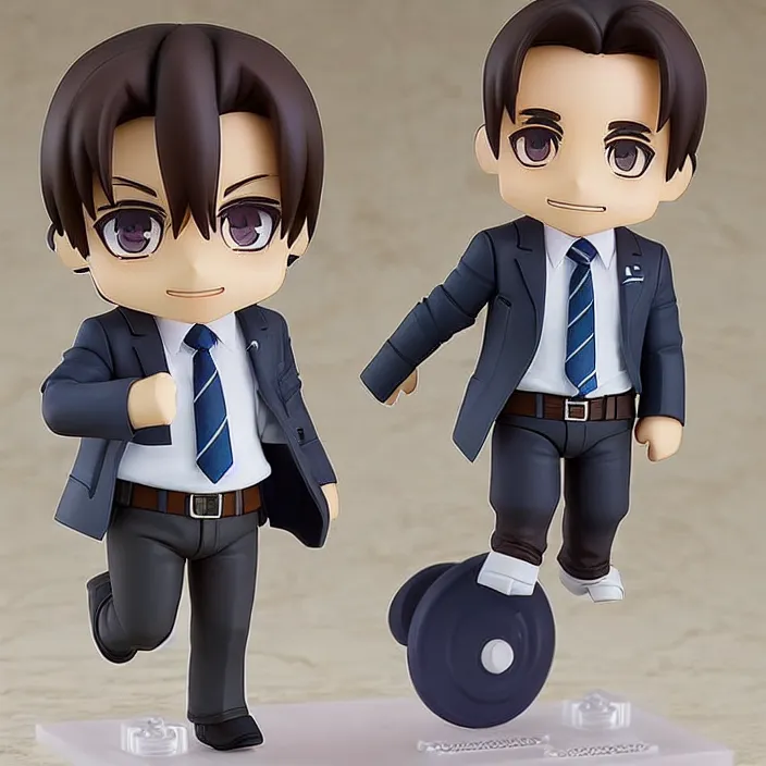 Image similar to michael scott, an anime nendoroid of michael scott, figurine, detailed product photo