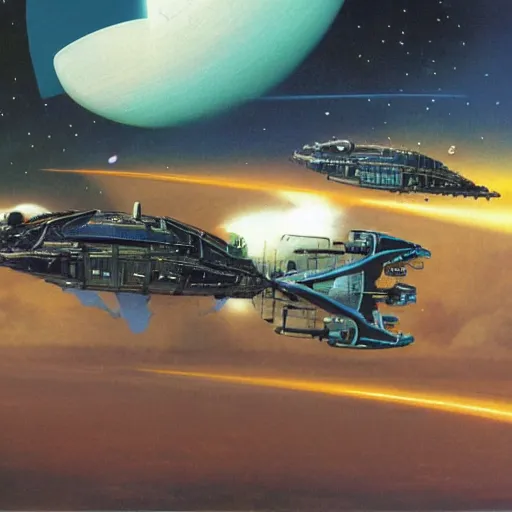 Image similar to minimalist, peter elson, chris foss, john berkey, tony roberts, jim burns, don davis