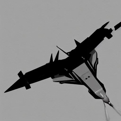 Image similar to modern jet fighter shaped like a mythical dragon carrying a full set of missiles high in the sky, hyper realistic, digital pencil art