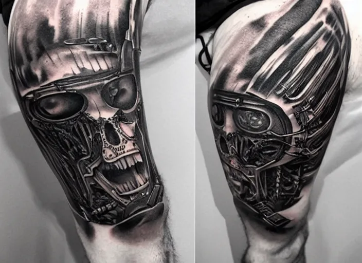 Deathwing Terminator by Simon Strelein at King Street Tattoo in Sydney  Australia  rtattoos