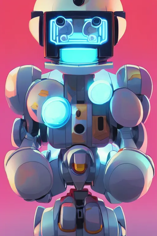 Image similar to metabots medabots medarotto medarot robot minimalist comics helmet mask neon cybereye, behance hd by jesper ejsing, by rhads, makoto shinkai and lois van baarle, ilya kuvshinov, rossdraws global illumination ray tracing hdr radiating a glowing aura