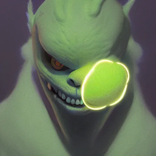 Image similar to highly detailed vfx portrait of a character of a tennis ball monster stephen bliss, chalk, unrealengine, greg rutkowski, loish, rhads, beeple, chalk, makoto shinkai and lois van baarle, ilya kuvshinov, rossdraws, tom bagshaw, basil gogos