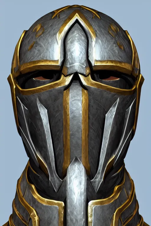 Image similar to king legends knight warrior helmet skyrim mask elder scrolls v nordic armor bethesda adam adamowicz illustration character design concept hardmesh zbrush central