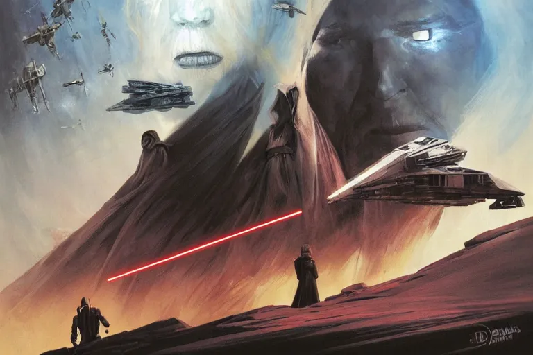 Image similar to star wars episode 3 revenge of the sith concept art by Doug Chiang