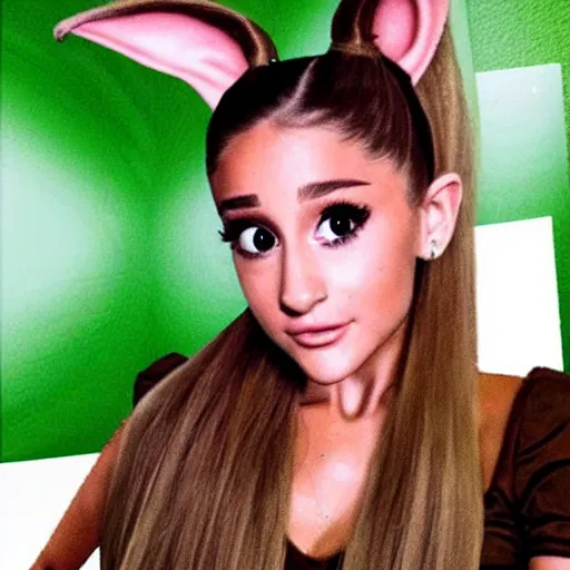 Prompt: ariana grande as a yoda