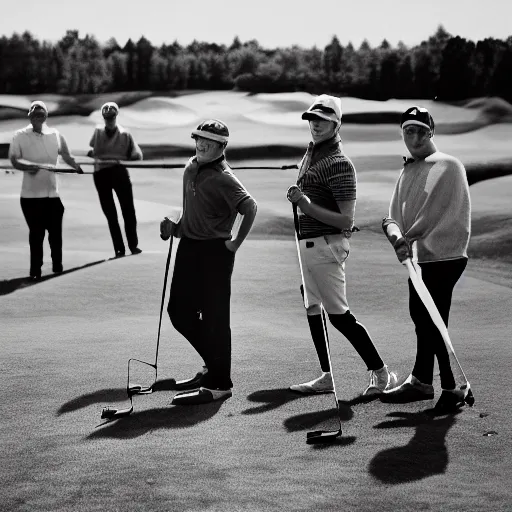 Image similar to Vikings playing golf, 25mm Leica photo