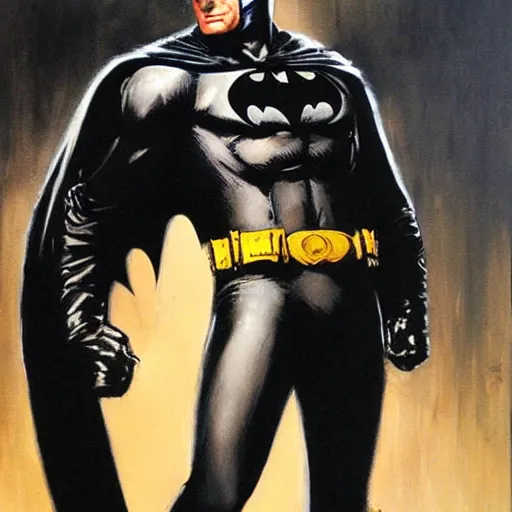 Image similar to batman in the style of phil hale