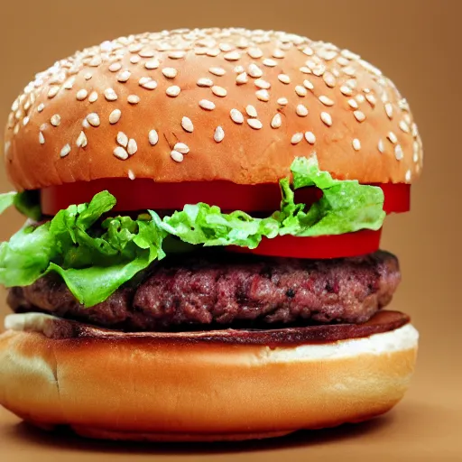 Prompt: photo of a burger made from human body parts