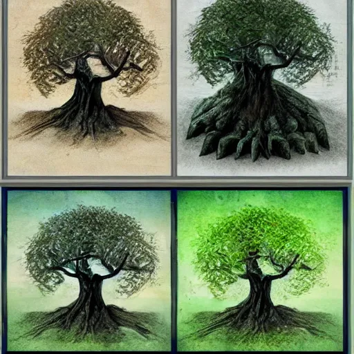 Image similar to lord of the rings trees