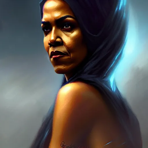 Prompt: obama is the queen of the damned. Detailed digital art by greg rutkowski, Thomas kinkade, Keith Parkinson, artstation, cgsociety, deviantart, 8k, HD