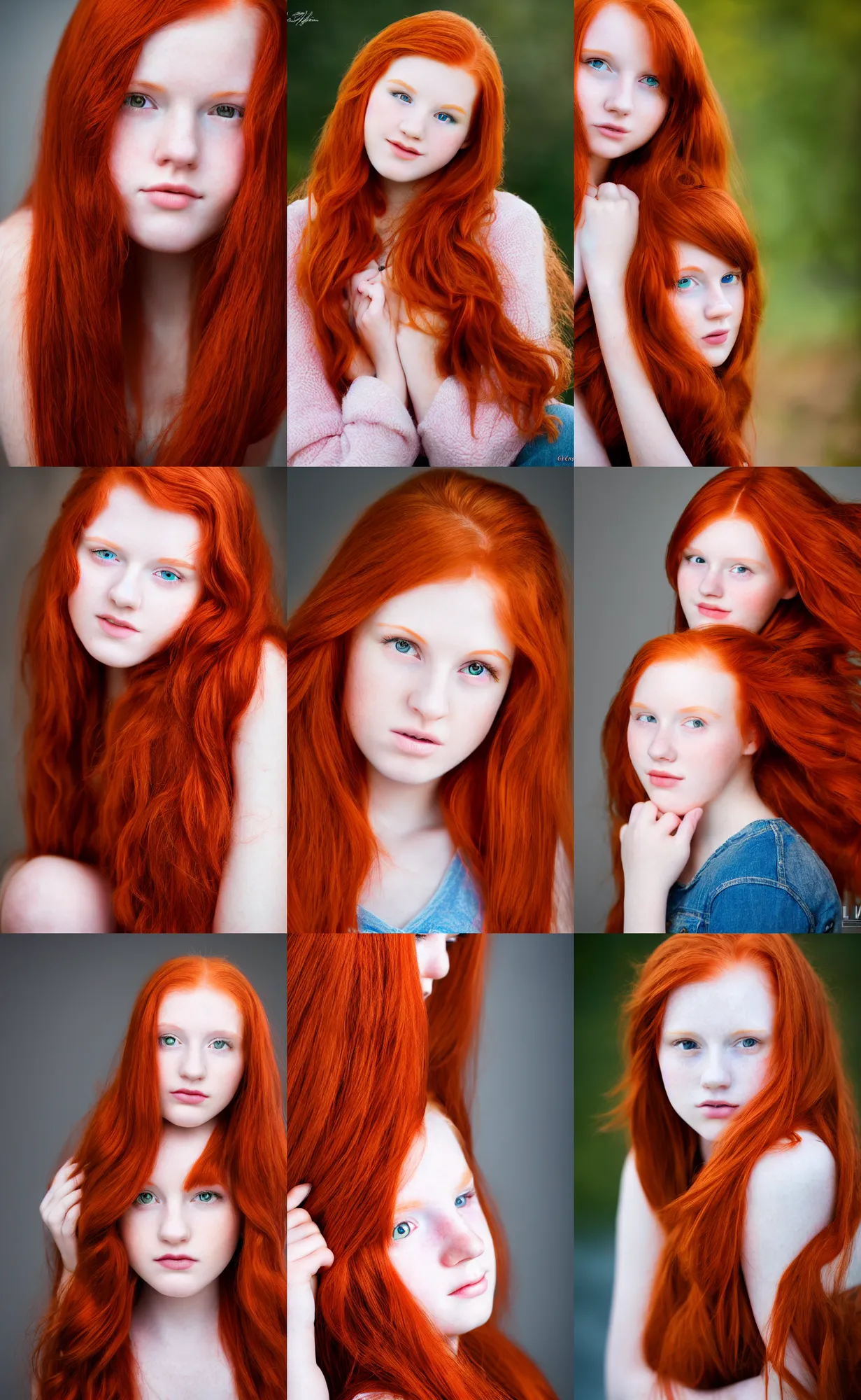 Prompt: photo of redhead teen girl. close. highly detailed 8 k. intricate. nikon d 8 5 0 5 5 mm. award winning photography