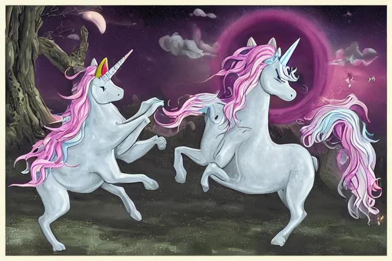 Image similar to extreme unicorn violence
