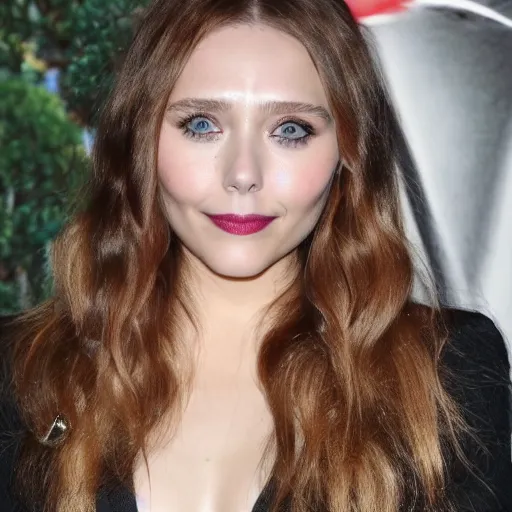 Image similar to elizabeth olsen mixed with gal godot