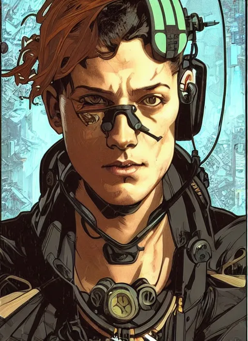 Image similar to cyberpunk tech bro. portrait by ashley wood and alphonse mucha and laurie greasley and josan gonzalez and james gurney. spliner cell, apex legends, rb 6 s, hl 2, d & d, cyberpunk 2 0 7 7. realistic face. vivid color. dystopian setting.