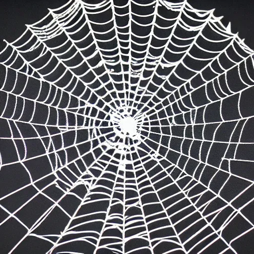 Prompt: spider web full of skulls : : spider, skulls, spider web : : 8 k : :