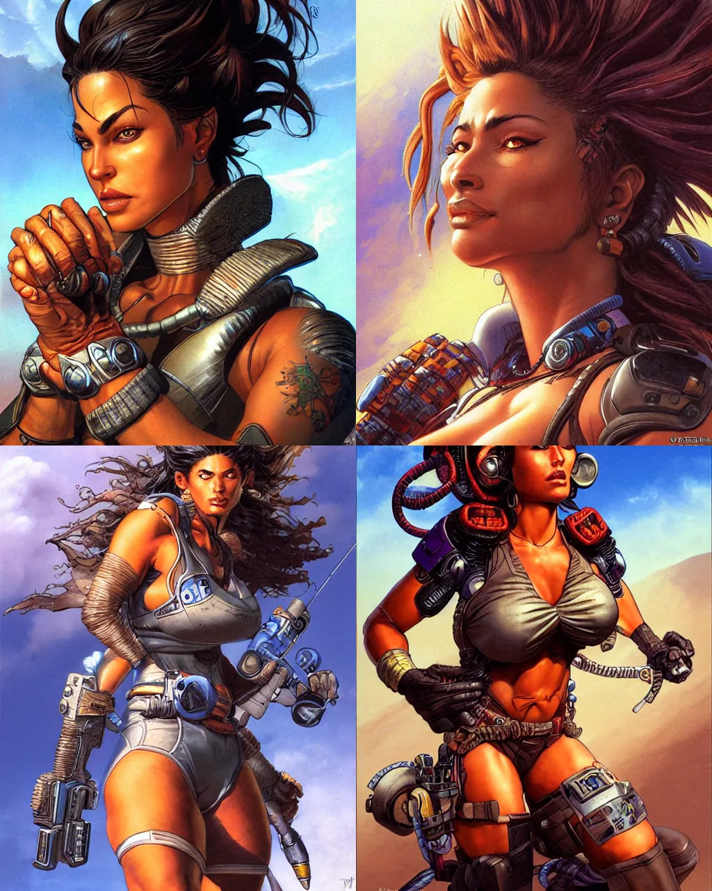 Prompt: portrait, loba andrade from apex legends, by greg staples, dorian cleavenger, boris vallejo, sharp focus, intricate, summer day, sunlight, soft lighting, detailed