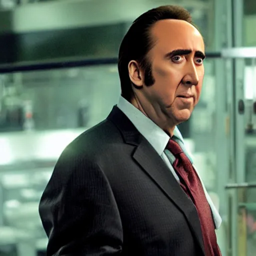 Prompt: Nicolas cage as Norman Osborn