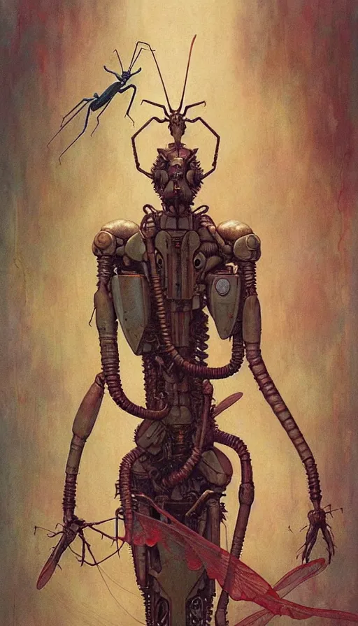 Image similar to mantis by chiara bautista, beksinski and norman rockwell and greg rutkowski weta studio and tom bagshaw and james gurney and lucasfilm