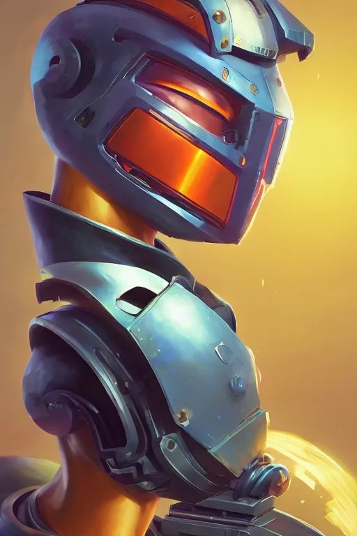 Image similar to epic mask helmet robot ninja portrait stylized as fornite style game design fanart by concept artist gervasio canda, behance hd by jesper ejsing, by rhads, makoto shinkai and lois van baarle, ilya kuvshinov, rossdraws global illumination radiating a glowing aura global illumination ray tracing hdr render in unreal engine 5