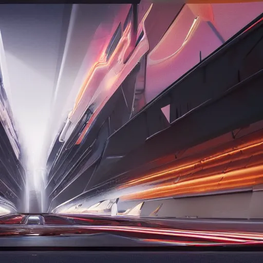 Image similar to sci-fi cars : wall near structure on : the coronation of napoleon painting : and digital billboard in the middle, in style of zaha hadid, suprematism composition, unreal engine 5, keyshot, octane, artstation trending, in lighting of blade runner 2049, ultra high detail, ultra photo realistic, 8k, 16k, in plastic, dark, tilt shift,