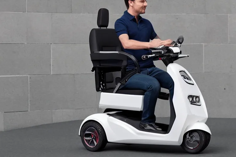 Image similar to a mobility scooter designed and produced by audi