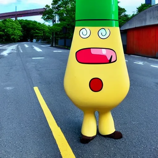 the mayo man, angular humanoid blob of mayonnaise, Stable Diffusion