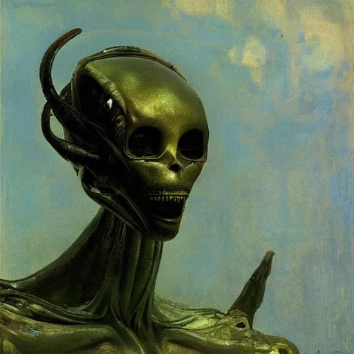 Image similar to alien by ilya repin