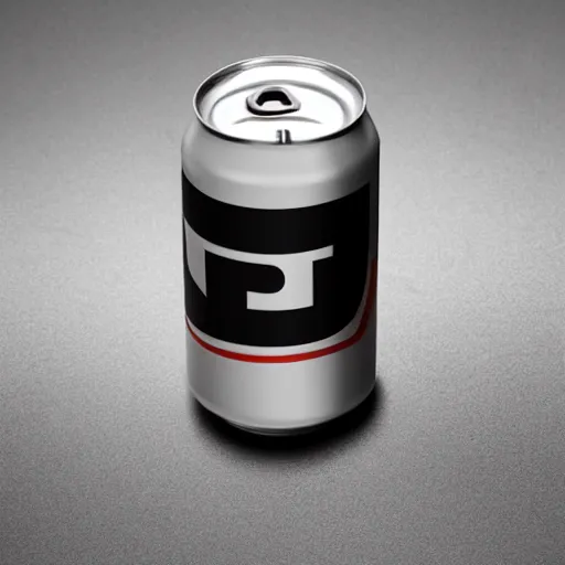 Prompt: postmodern minimalist ironic beer can design, product photography, studio lighting