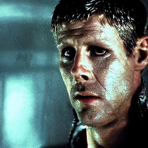 Image similar to thomas. still from blade runner.