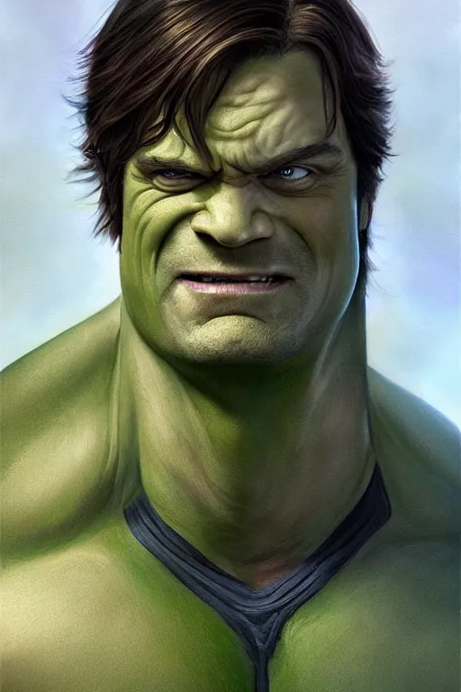 Image similar to Dwight Shrute from the Office, as hulk. digital painting, artstation, concept art, smooth, sharp focus, illustration, art by artgerm and donato giancola and Joseph Christian Leyendecker, Ross Tran, WLOP