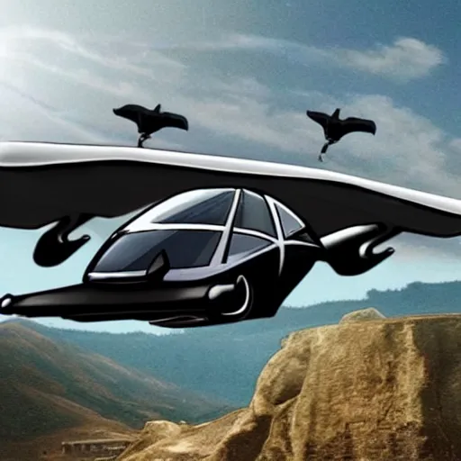 Image similar to flying car in 1 5 0 0 ad